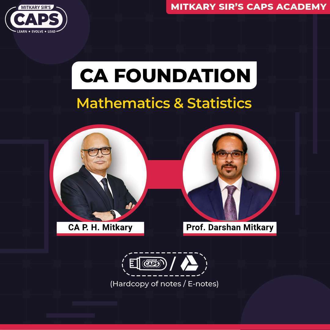 ca foundation mathematics and statics
